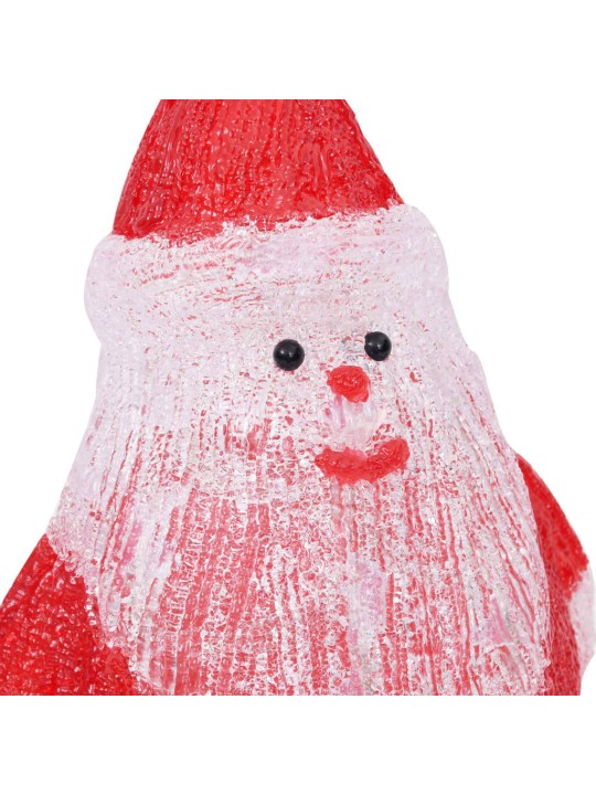 Vánoční akrylový Santa s LED vnitřní i venkovní 28 cm
