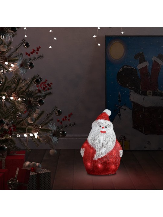 Vánoční akrylový Santa s LED vnitřní i venkovní 28 cm