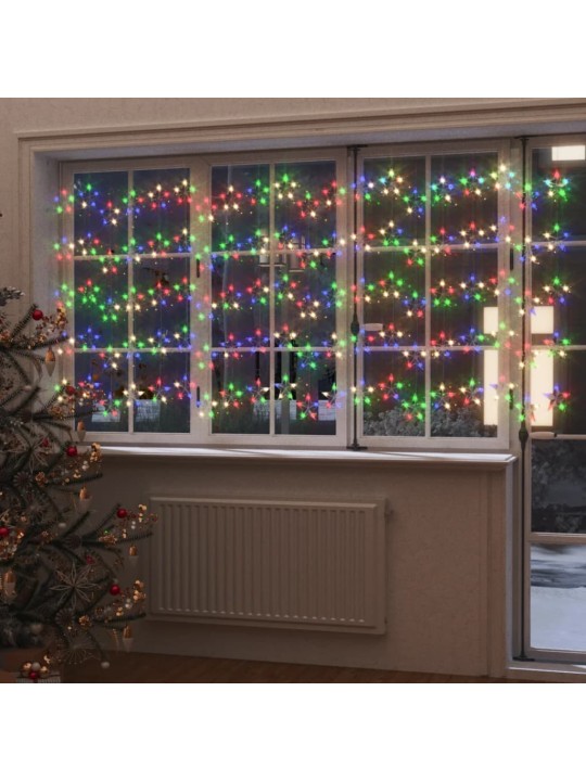 Světelný závěs hvězdičky 500 LED pestrobarevné světlo 8 funkcí