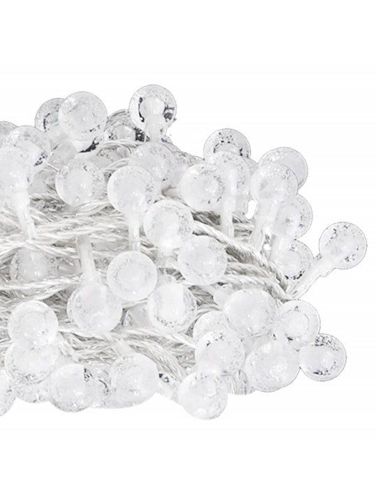 Světelný řetěz kulaté žárovky 40m 400 LED studený bílý 8 funkcí