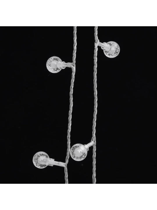 Světelný řetěz kulaté žárovky 40m 400 LED studený bílý 8 funkcí