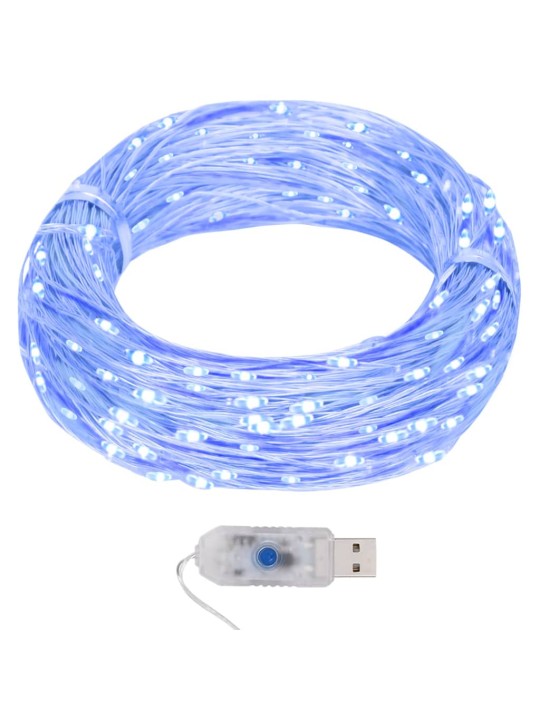 Světelný řetěz s mikro LED 40 m 400 LED modrý 8 funkcí