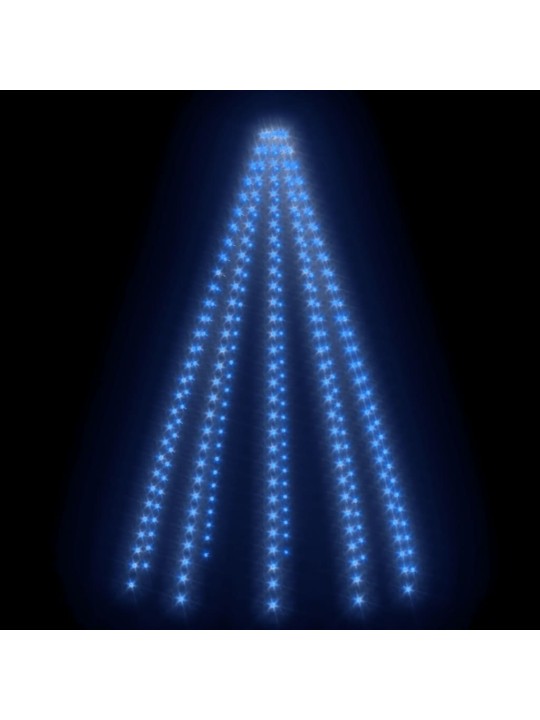 Světelná síť na vánoční stromek 250 modrých LED diod 250 cm