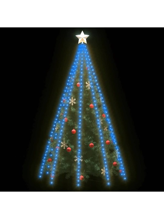 Světelná síť na vánoční stromek 400 modrých LED diod 400 cm