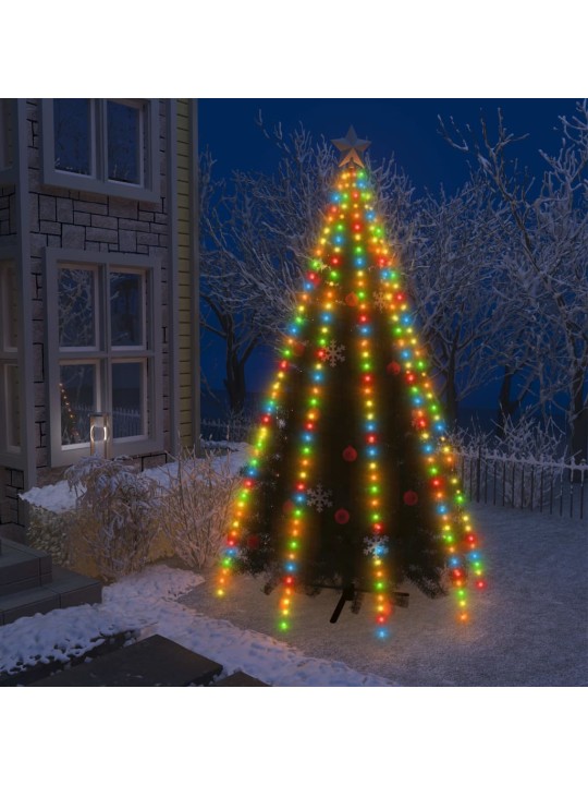Světelná síť na vánoční stromek 400 barevných LED diod 400 cm