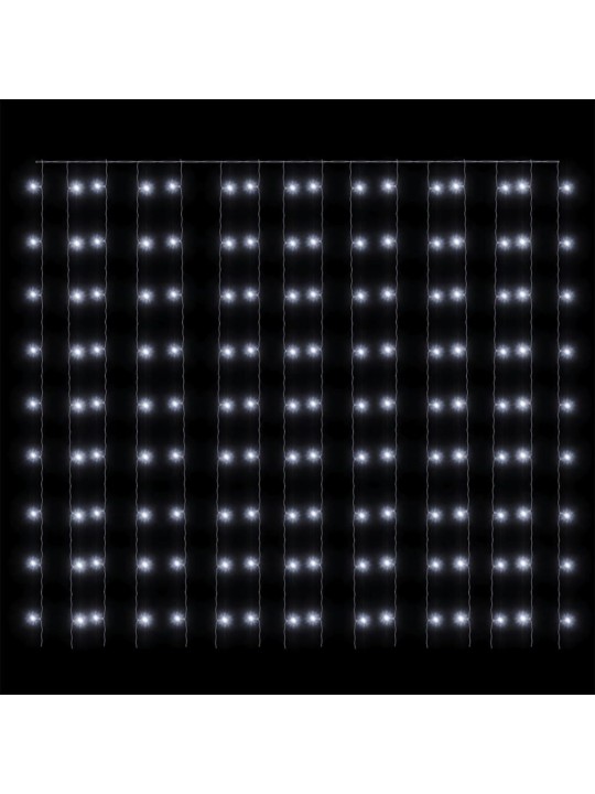 Světelný závěs 3x3 m 300 LED diod studené bílé světlo 8 funkcí