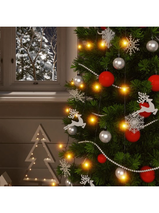 Solární světelné řetězy 2 ks 2x200 LED teplé bílé dovnitř i ven