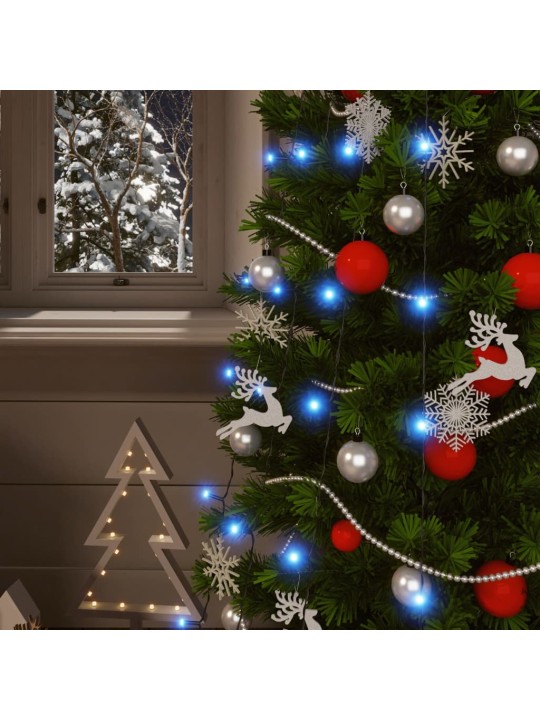 Solární světelné řetězy 2 ks 2 x 200 LED modré dovnitř i ven