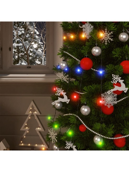 Solární světelné řetězy 2ks 2x200 LED pestrobarevné dovnitř/ven