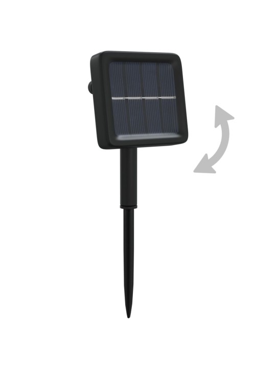 Solární světelné řetězy 5 ks 5x200 LED teplé bílé dovnitř i ven
