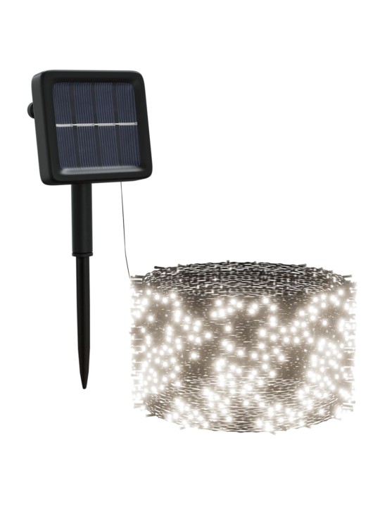 Solární světelné řetězy 5 ks 5x200 LED studené bílé dovnitř/ven
