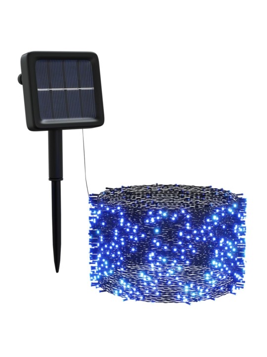 Solární světelné řetězy 5 ks 5 x 200 LED modré dovnitř i ven