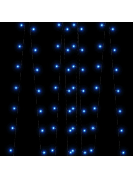 Solární světelné řetězy 5 ks 5 x 200 LED modré dovnitř i ven