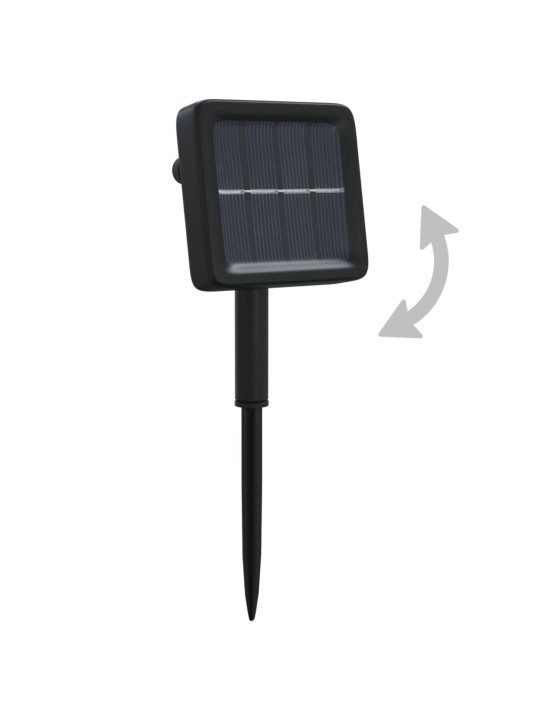 Solární světelné řetězy 5 ks 5 x 200 LED modré dovnitř i ven