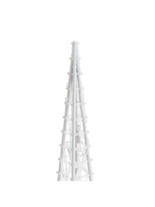 Akrylový dekorativní světelný LED kužel studený bílý 60 cm