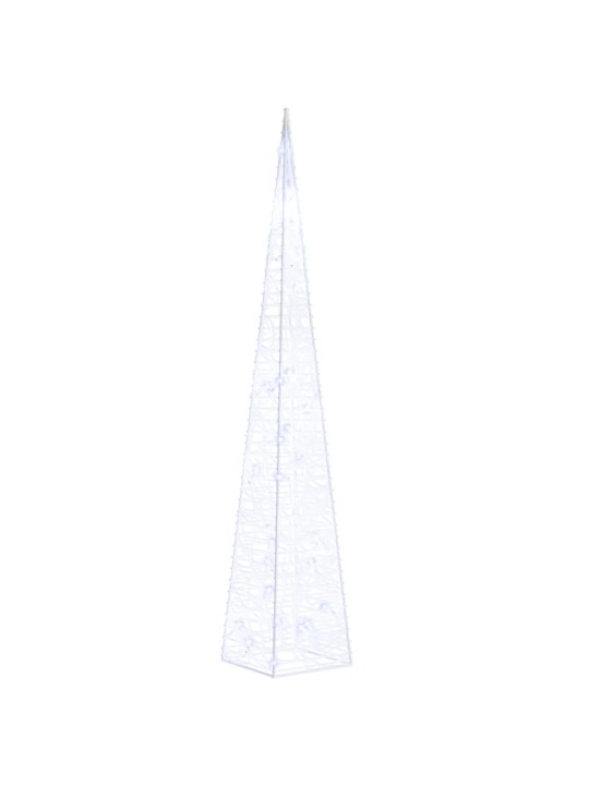 Akrylový dekorativní světelný LED kužel modrý 60 cm