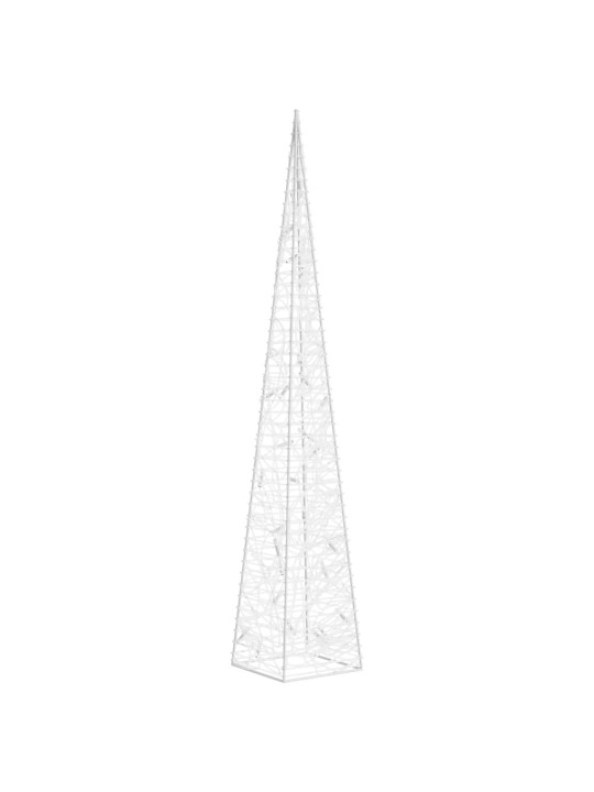 Akrylový dekorativní světelný LED kužel modrý 60 cm