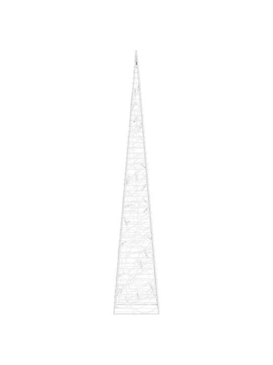 Akrylový dekorativní světelný LED kužel modrý 60 cm