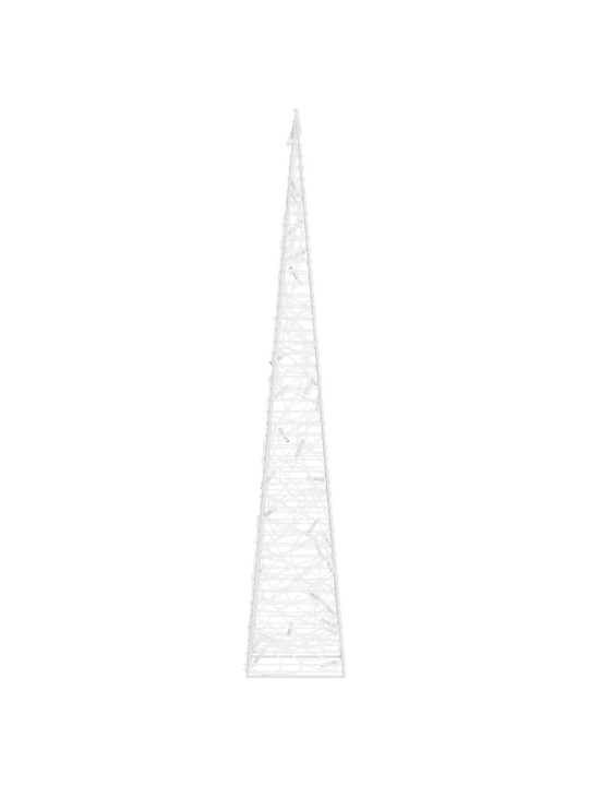 Akrylový dekorativní světelný LED kužel modrý 60 cm