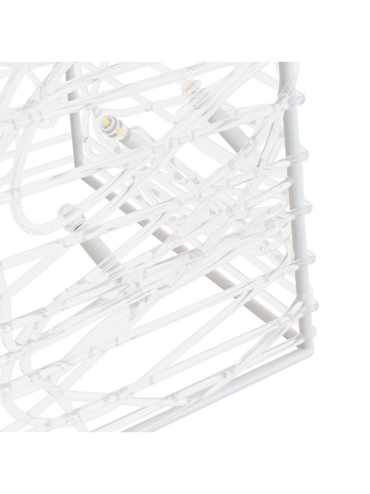 Akrylový dekorativní světelný LED kužel modrý 60 cm