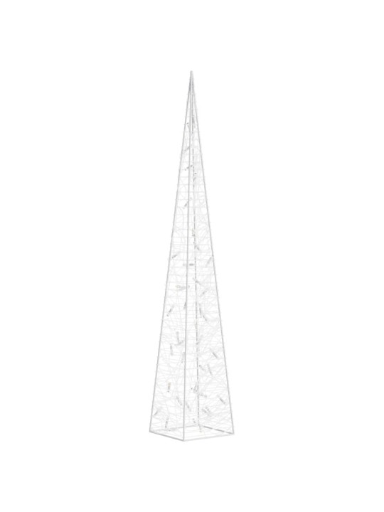 Akrylový dekorativní světelný LED kužel teplý bílý 90 cm
