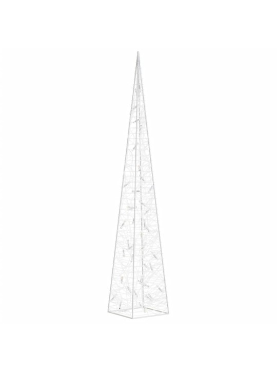 Akrylový dekorativní světelný LED kužel modrý 90 cm