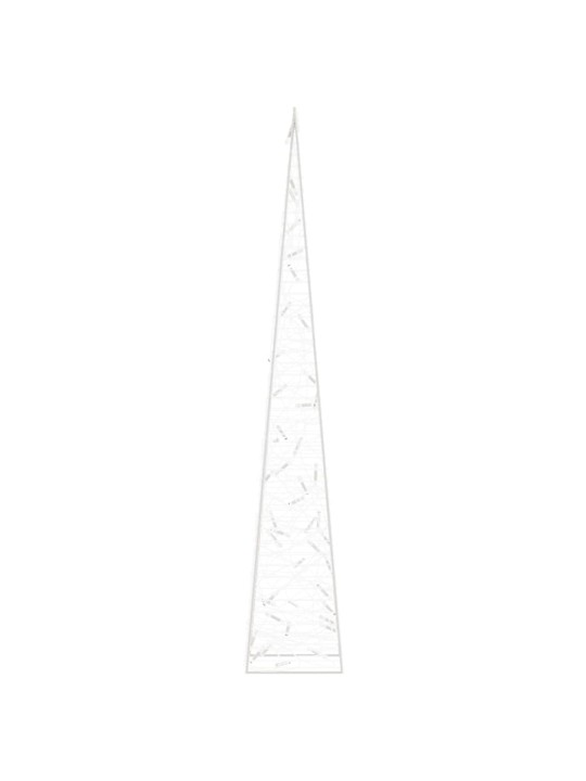 Akrylový dekorativní světelný LED kužel modrý 90 cm