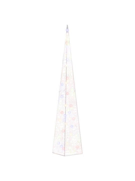 Akrylový dekorativní světelný LED kužel vícebarevný 90 cm