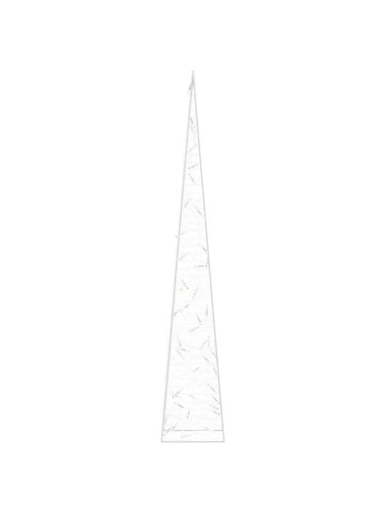 Akrylový dekorativní světelný LED kužel vícebarevný 90 cm
