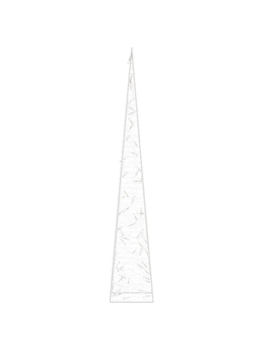 Akrylový dekorativní světelný LED kužel modrý 120 cm