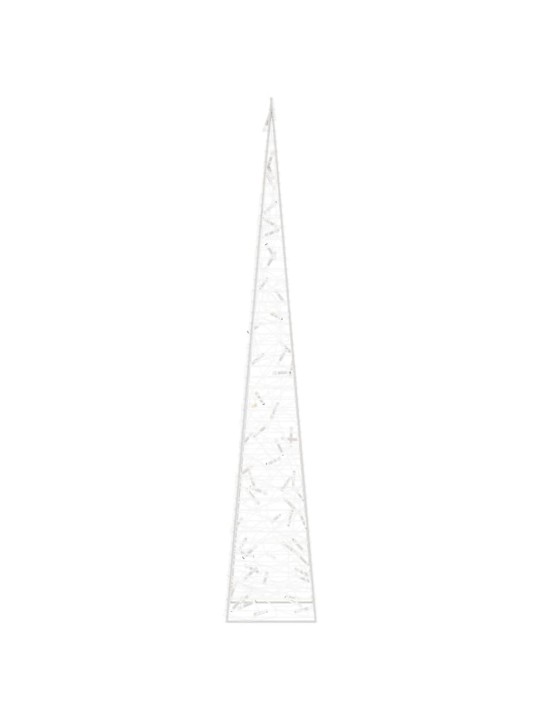 Akrylový dekorativní světelný LED kužel vícebarevný 120 cm