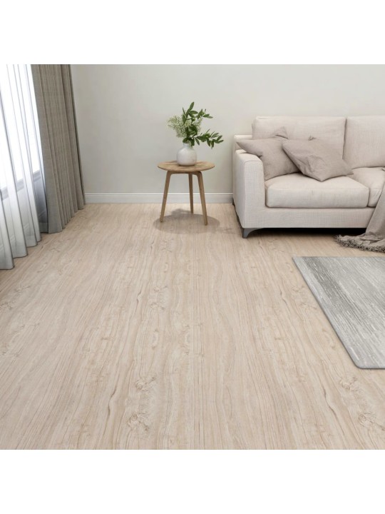 Samolepicí podlahové desky 20 ks PVC 1,86 m² světle hnědé