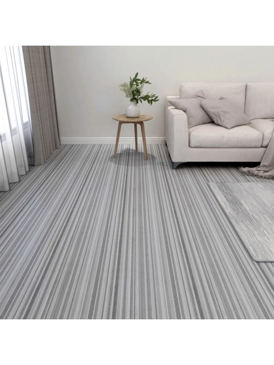 Samolepicí podlahové desky 20 ks PVC 1,86 m² světle šedé