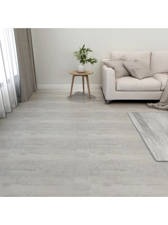 Samolepicí podlahové desky 20 ks PVC 1,86 m² světle šedé