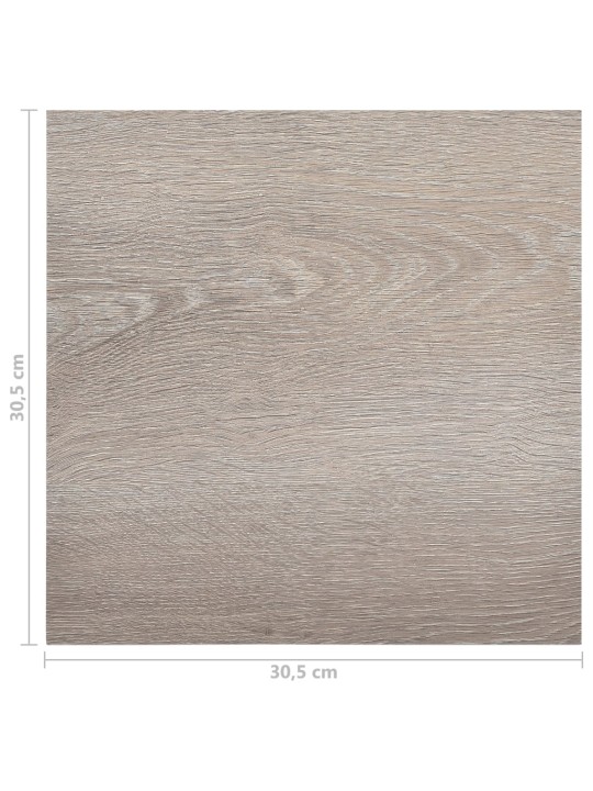 Samolepicí podlahové desky 20 ks PVC 1,86 m² taupe