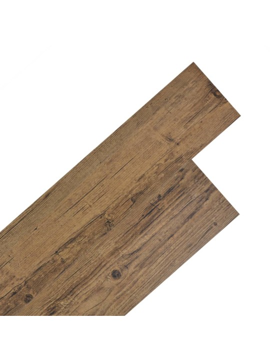 Samolepicí podlahová krytina PVC 5,21 m² 2 mm ořechově hnědá