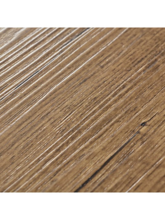 Samolepicí podlahová krytina PVC 5,21 m² 2 mm ořechově hnědá