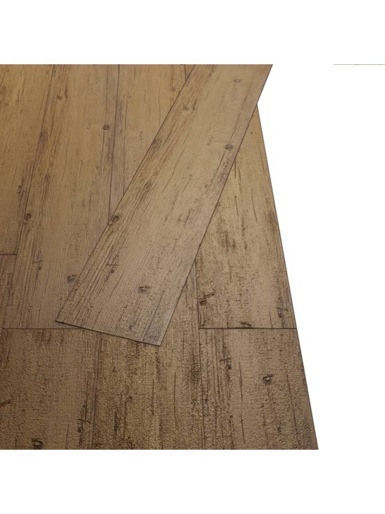 Samolepicí podlahová krytina PVC 5,21 m² 2 mm ořechově hnědá