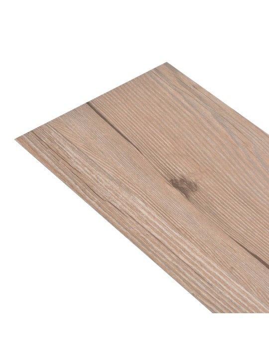 Samolepicí podlahová krytina PVC 5,21 m² 2 mm dub hnědý
