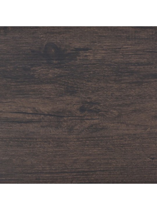 Samolepicí podlahová krytina PVC 5,21 m² 2 mm tmavě hnědá