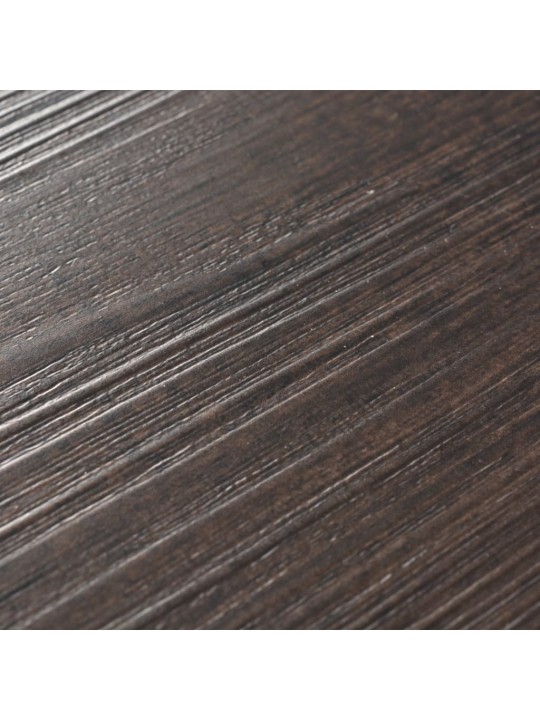 Samolepicí podlahová krytina PVC 5,21 m² 2 mm tmavě hnědá