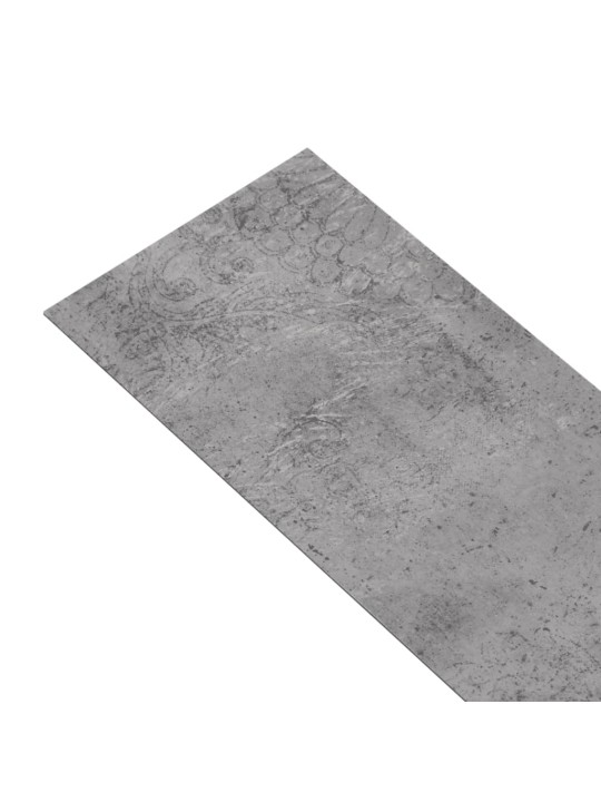 Samolepicí podlahová krytina PVC 5,21 m² 2 mm cementově hnědá