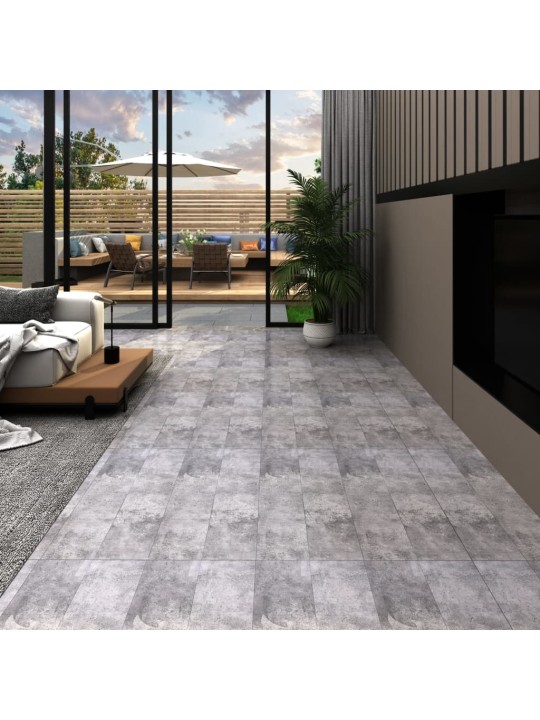 Samolepicí podlahová krytina PVC 5,21 m² 2 mm cementově hnědá