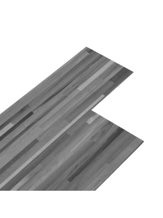 Samolepicí podlahová krytina PVC 5,21 m² 2 mm pruhovaná šedá