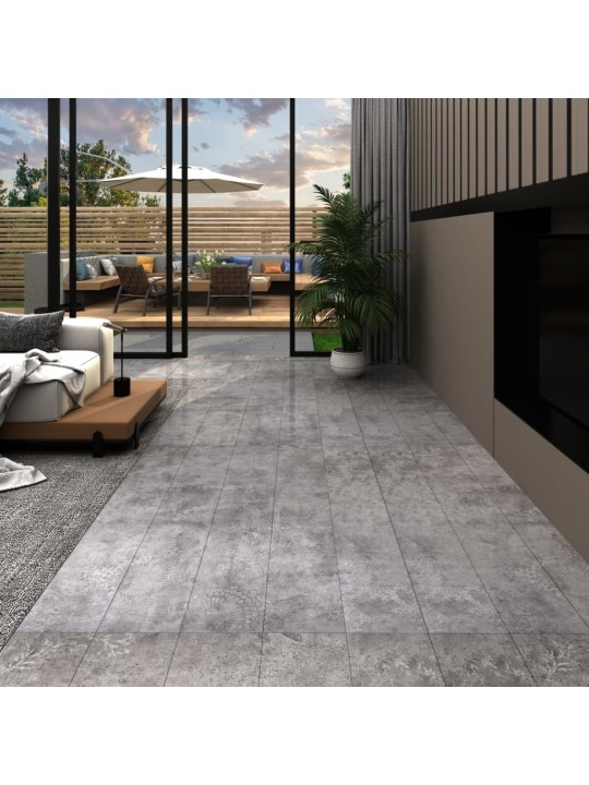 Samolepicí podlahová krytina PVC 5,21 m² 2 mm betonově šedá