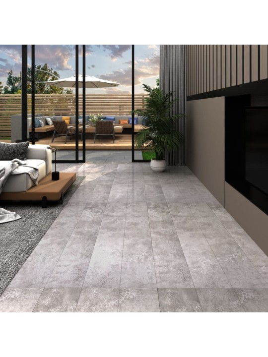 Samolepicí podlahová krytina PVC 5,21 m² 2 mm zemitě šedá