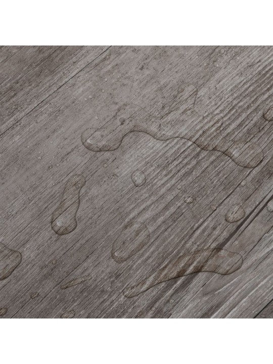 Samolepicí podlahová krytina pvc 5,21 m² 2 mm matné hnědé dřevo