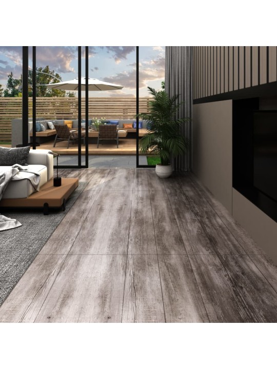 Samolepicí podlahová krytina pvc 5,21 m² 2 mm matné hnědé dřevo