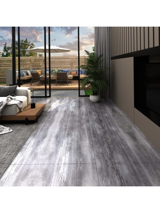 Samolepicí podlahová krytina PVC 5,21 m² 2 mm matné šedé dřevo