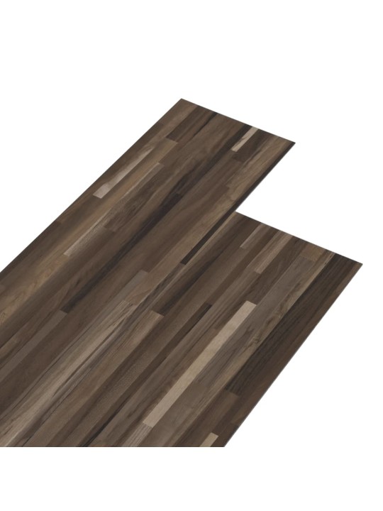 Samolepicí podlahová krytina PVC 5,21 m² 2 mm pruhovaná hnědá